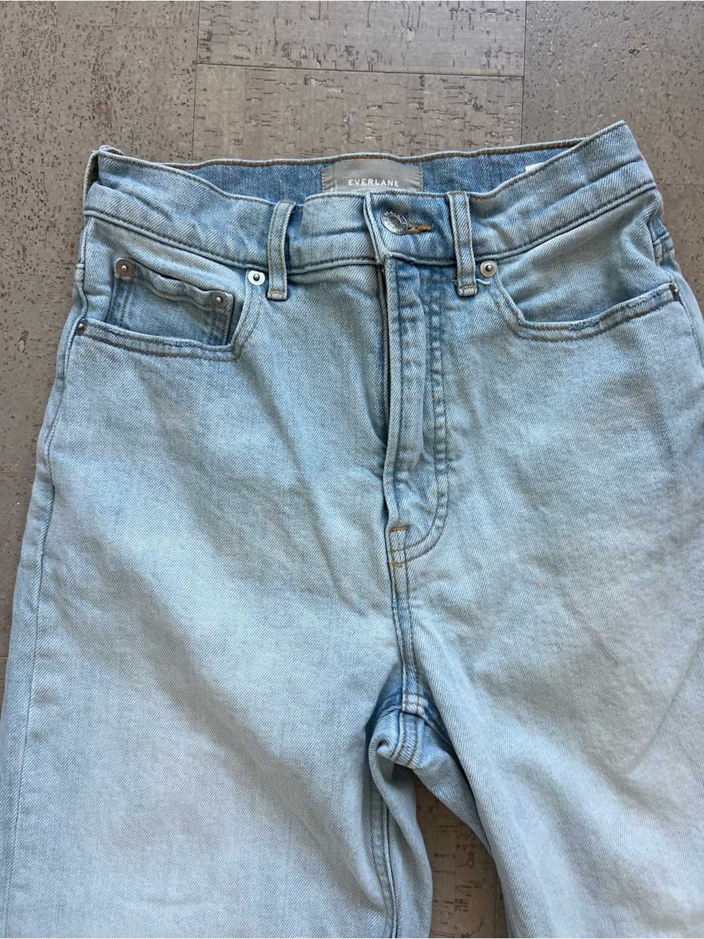 Everlane The Way-High Sailor Jean Womens 25S High Rise Wide Leg Light Wash Denim - Picture 2 of 9